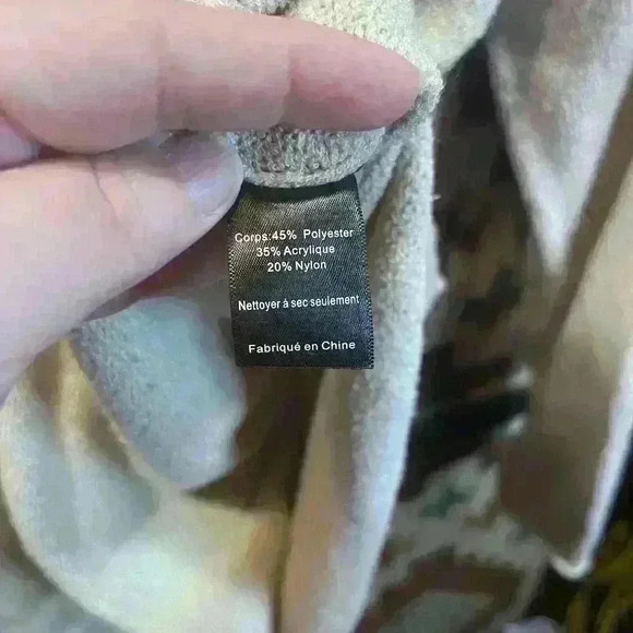 Lush Sweater Tunic Oversized Beige Woman’s Size Large - Picture 5 of 5